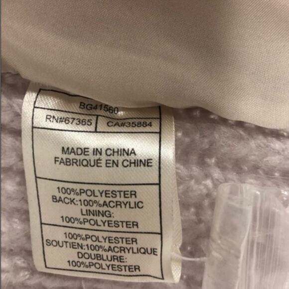 BB Dakota Sherpa Vest Womens XS Cream Fuzzy Open Front Cozy Neutrak Minimalist - Picture 6 of 6